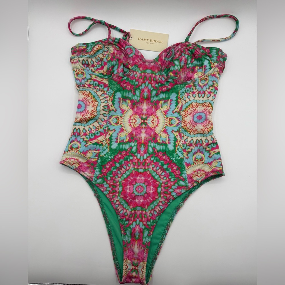 Ramy Brook Multicolor Floral Kaleidoscope One-Piece Swimsuit